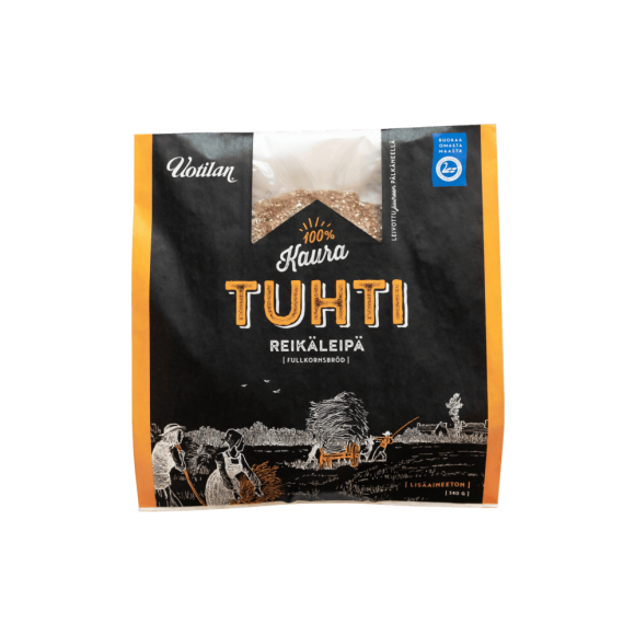 Uotilan Tuhti kauraleipä pakkauskuva