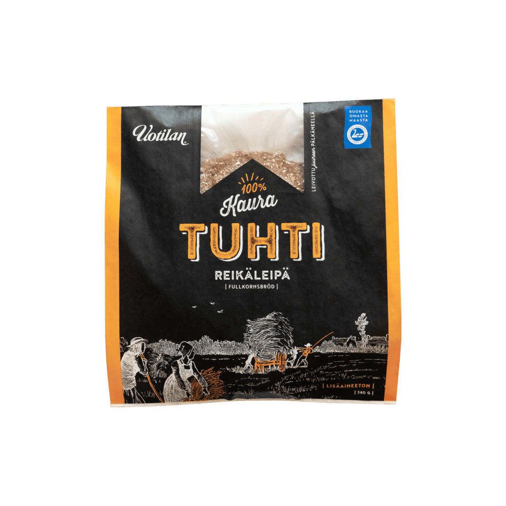 Uotilan Tuhti kauraleipä pakkauskuva